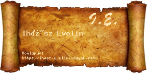 Ihász Evelin névjegykártya